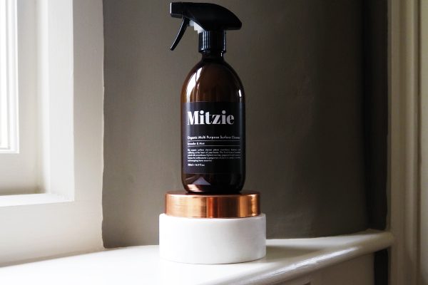 PS Label on Surface Cleaner Bottle