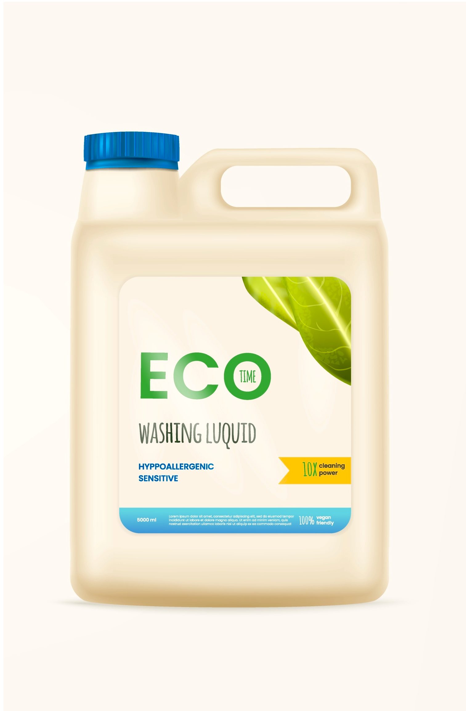 Glossy blow molding iml cleaner can jd printers